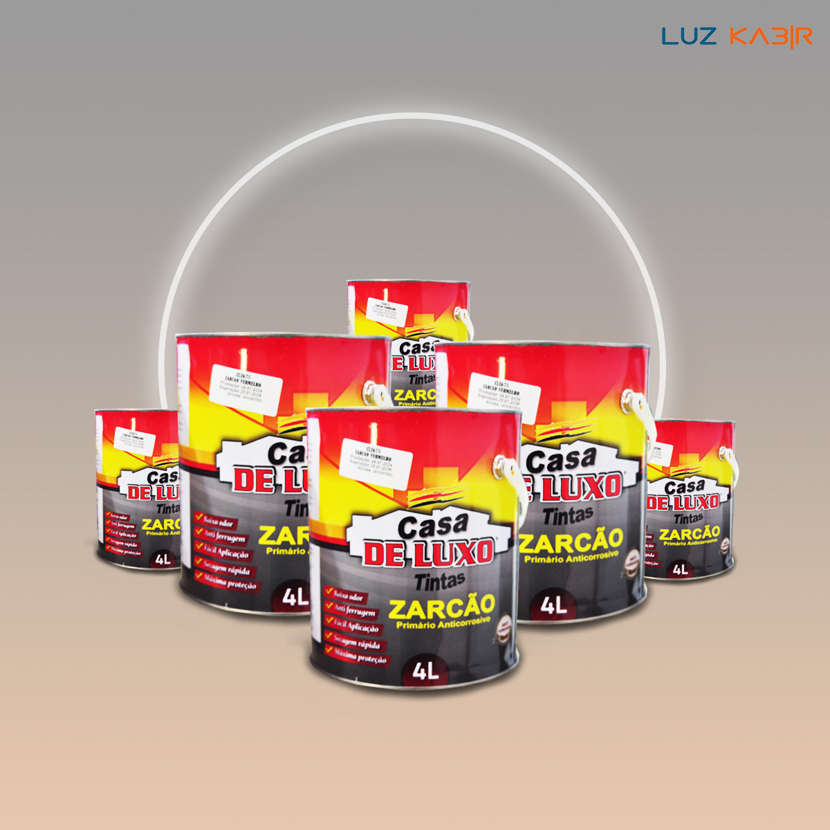 Casa de luxo tinta Zarcão 4L