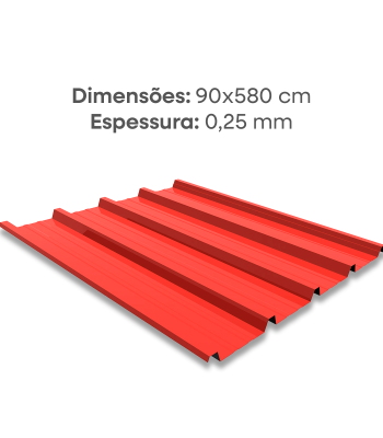 CHAPA VERMELHA 5.8M 0.25