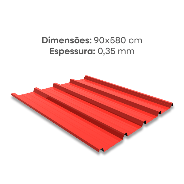 CHAPA VERMELHA 5.8M 0.35