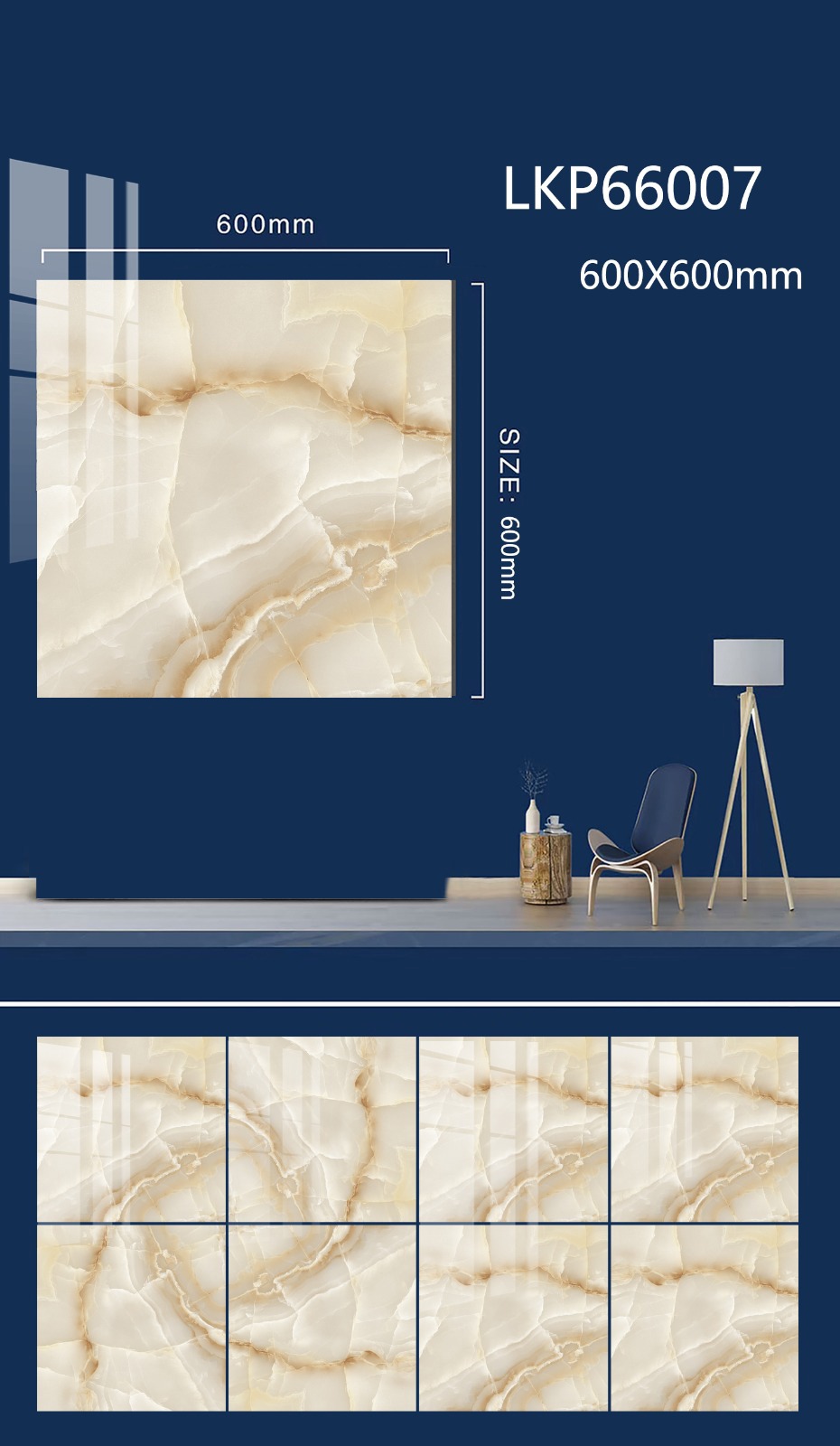 LKP66007 Mosaico 60×60 cm GUAN YING LKP66007 - Image 1