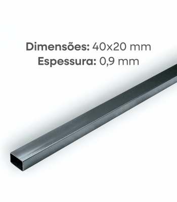 TUBO 40x20 5.8M 0.9