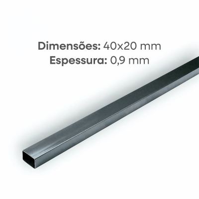 TUBO 40x20 5.8M 0.9