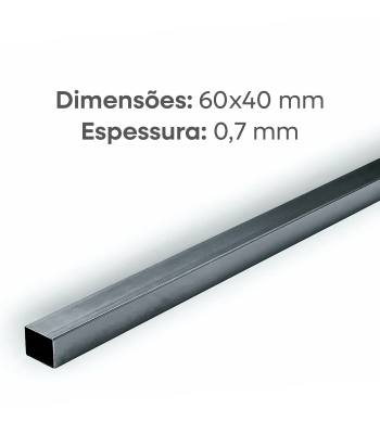 TUBO 60x40 5.8M 0.7