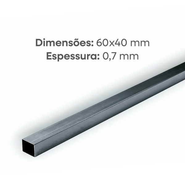 TUBO 60x40 5.8M 0.7