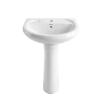 Lavatório de Coluna em Cerâmica Branca | Marca Maria